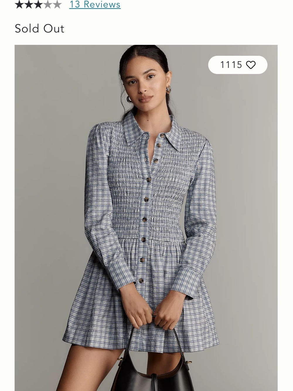 Damson Madder Bora Shirred Mini Dress